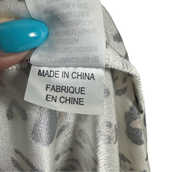 Corey Lynn Calter Arabella Leopard Midi Dress L Petite Spaghetti Strap (No Belt) - Picture 11 of 14